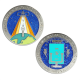 Big Blue Switch Geocoin 2011