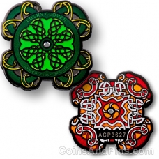 Celtic Lucky Clover Geocoin