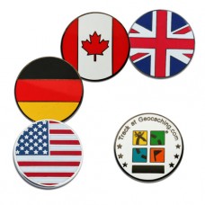 Country micro geocoins - America Country micro geocoins - America