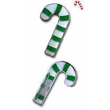 Candycane Mint Choc Chip Green Geocoin