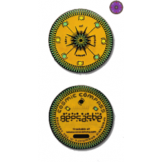 Geocoin - Geocache Cosmic Compass (Yellow) Geocoin - Geocache Cosmic Compass (Yellow)