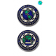 World Traveler Geocoin - Blue