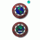World Traveler Geocoin - Red