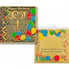 Happy Birthday Geocoin - Bronze Happy Birthday Geocoin - Bronze