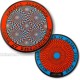 Optical Illusions Geocoin - burning red