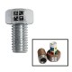 Silver Magnetic Bolt Geocache Container Silver Magnetic Bolt Geocache Container