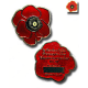Red Remembrance Poppy Trackable